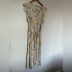 29. NWT Sonoma Floral Flutter Sleeve Midi Dress